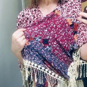 Boho Shabby Chic Shawl